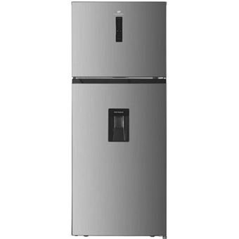 Frigorífico con congelador superior - 413L - Total No Frost - acero inoxidable - L70 cm x H 178 cm