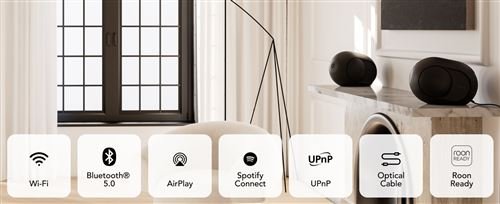 Altavoz inalámbrico Devialet Phantom I de 108 dB en cromo oscuro - Imagen de 7