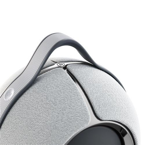 Altavoz conectado Hi-Fi Devialet Mania gris claro con estación de carga - Imagen de 5