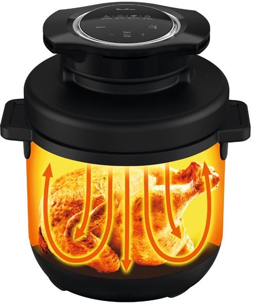 Moulinex Rapide Turbo Cuisine et Fry CE778810 1450 W Negro Multicocina - Imagen de 5