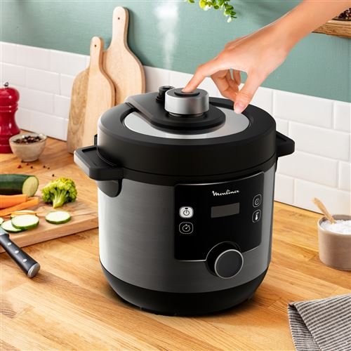 Moulinex Rapide Turbo Cuisine et Fry CE778810 1450 W Negro Multicocina - Imagen de 9