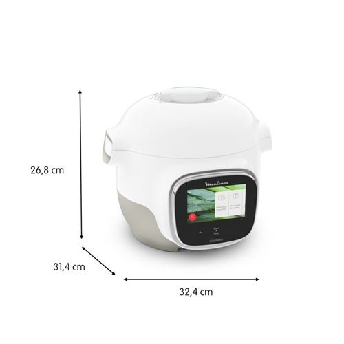 Moulinex Cookeo Touch WiFi Mini CE922110 900 W Blanco Multicocina Inteligente - Imagen de 2