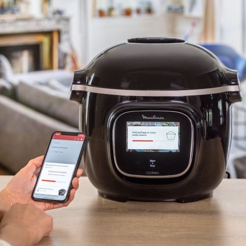 Moulinex Cookeo Touch Wifi de alta presión CE902800 1600 W, negro, multicocina inteligente - Imagen de 6