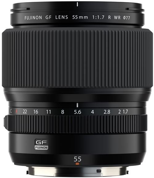 Objetivo híbrido GF 55 mm f/1.7 R WR para GFX Black